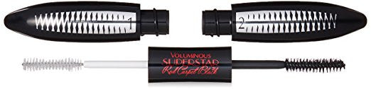 L'Oreal Paris Voluminous Superstar Red Carpet Extra Mascara, Flash Reflecting Black, 0.41 fl. oz