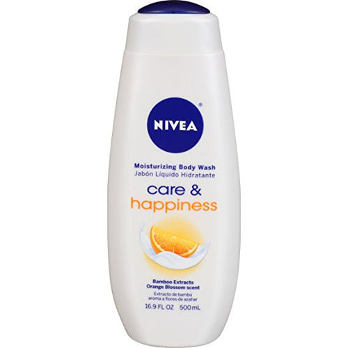 NIVEA Care and Happiness Moisturizing Body Wash 16.9 Fluid Ounce (Pack of 3)